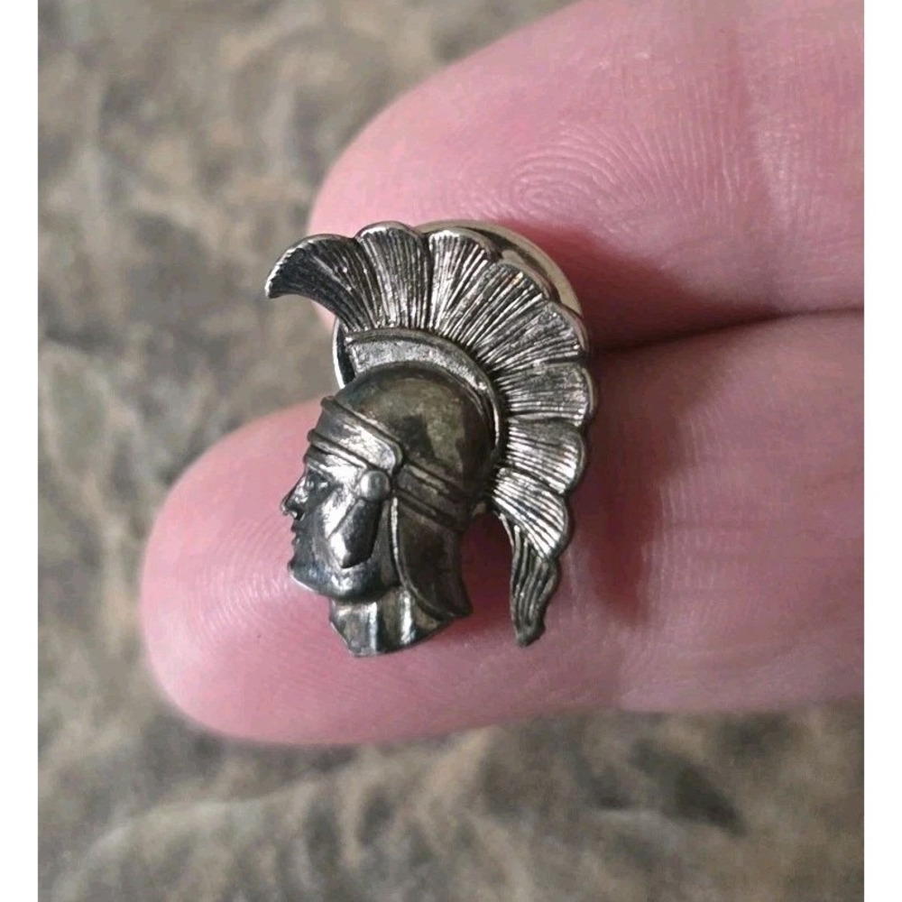 Vintage 732  Barcs Spartan Warrior Pin Pinback Tie Tack Unique 1950's